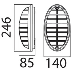 HOROZ - Aqua Aplik 400-000-111 e27 Beyaz Nemliyer Armatür Max. 26 Watt (1)