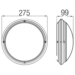 Aqua Opal 400-010-105 e27 Beyaz Nemliyer Armatür Max. 60 Watt - Thumbnail