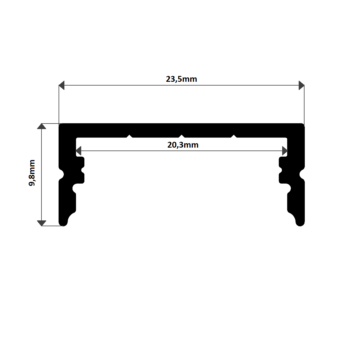 BAR LED EPOKSİLİ İP65 METREDE 144 LED YÜKSEK LÜMEN SIVA ÜSTÜ 12V 100 CM