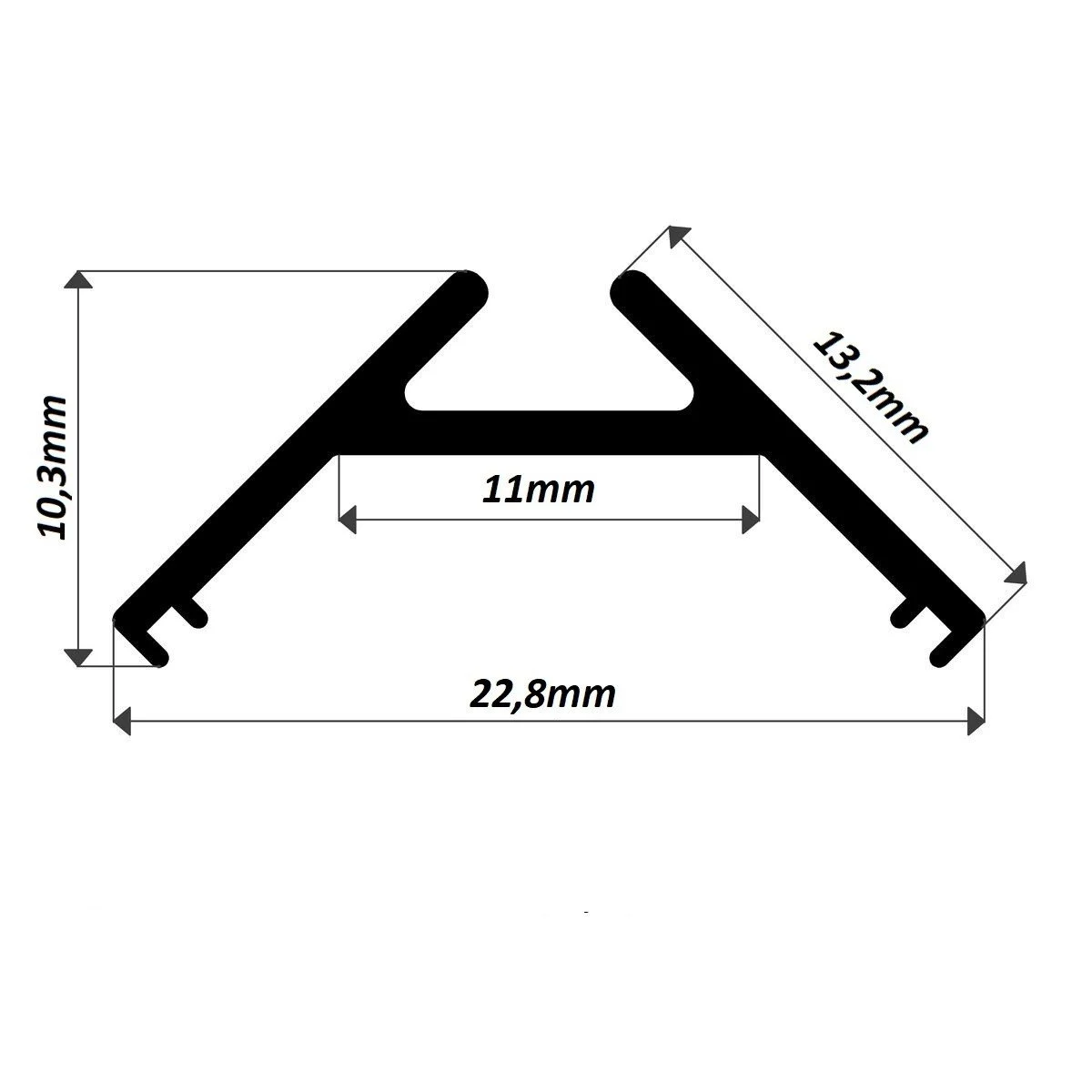 BAR LED EPOKSİLİ İP65 METREDE 72 LED SIVA ÜSTÜ 24V 45 ° 100 CM - Thumbnail