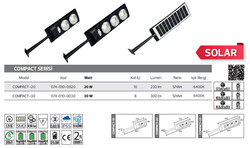 HOROZ - COMPACT-20-074-010-0020 Led Solar Sokak Armatürü 20 Watt (1)