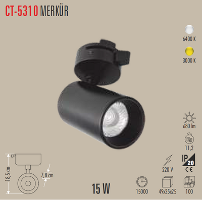 CT-5310 Merkür Ray Spot 15w