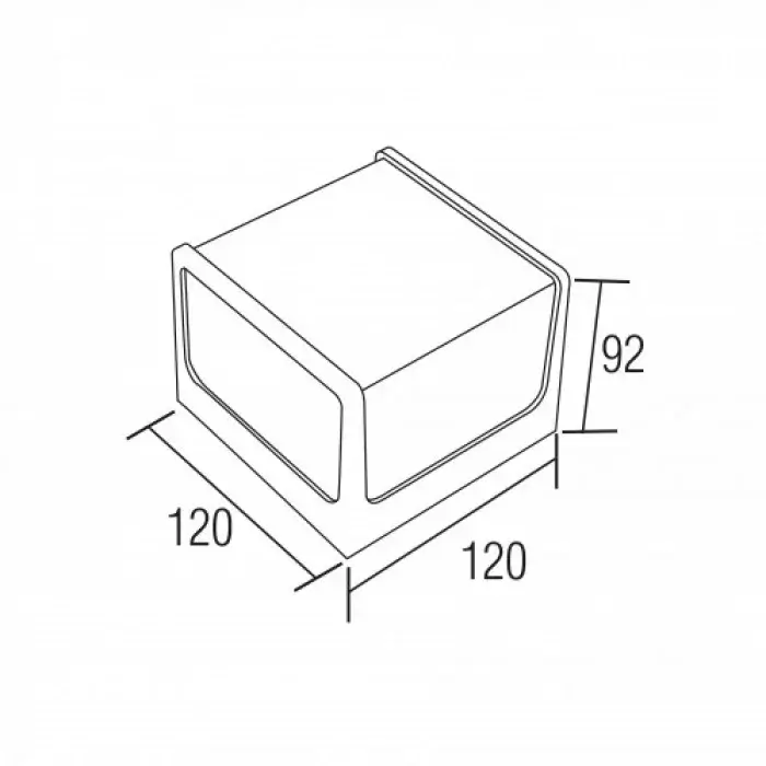 CUBE-076-068-0008 Led Bahçe Armatürü 8 Watt - Thumbnail