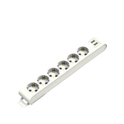 Deco 6'lı USB'li Klemensli Grup Priz 210-000-604