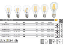 HOROZ - Filament Globe-10 -001-015-0010 Led Filament Ampül 10 Watt (1)