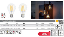 Filament Globe-12/DİM-001-015-1012 Led Filament Ampül 12 Watt - Thumbnail