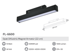 FORLİFE - FL-6600 Opak Difüzörlü Magnet Armatür (1)