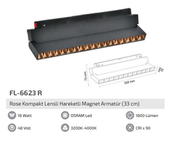 FORLİFE - FL-6623 R Rose Kompakt Lensli Hareketli Magnet Armatür (1)