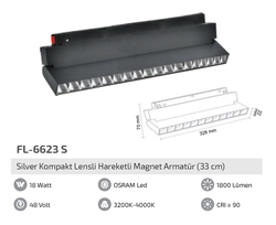 FORLİFE - FL-6623 S Silver Kompakt Lensli Hareketli Magnet Armatür (1)