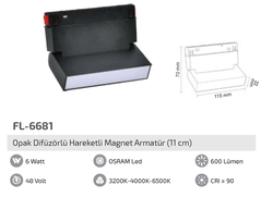 FORLİFE - FL-6681 Opak Difüzörlü Hareketli Magnet Armatür (1)