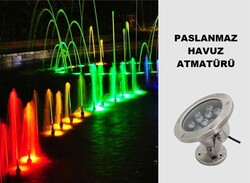 Havuz Armatür / Paslanmaz / 3 Watt / Yuvarlak / IP68 / 12/24 Volt - Thumbnail