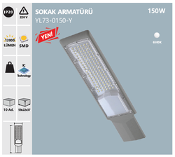 NOAS - LED SOKAK ARMATÜRÜ / 220V / 120W / İP65 / YL73-0150-Y (1)