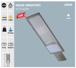 LED SOKAK ARMATÜRÜ / 220V / 150W / İP65 / YL73-0200 - Thumbnail