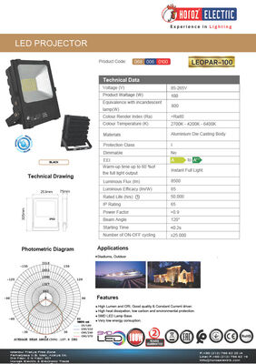 LEOPAR-100-068-006-0100 LED PROJEKTÖR 100 WATT