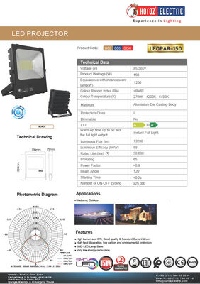 LEOPAR-150-068-006-0150 LED PROJEKTÖR 150 WATT 