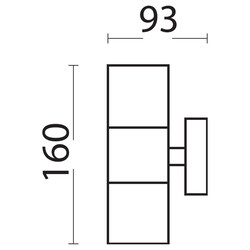 MANOLYA-2-075-008-0002-Bahçe Aydınlatması Max. 2x35 Watt - Thumbnail