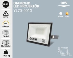 NOAS - YL70-0010 Diamond Led Projektör 10 Watt (1)