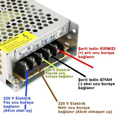 ŞERİT LED 2835 İÇ MEKAN 12V 5 METRE 240 LED TEK ÇİP YL35-2401