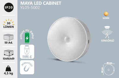 YL05-5002 Maya Led Cabinet Armatür