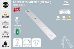 NOAS - YL05-6101 Aztek Led Cabinet Armatür Beyaz (1)