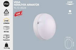 NOAS - YL13-0024 Vega Nemli Yer Armatür 24 Watt (1)