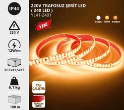 NOAS - YL41-2401 240'Ledli Trafosuz Şerit Led 100 METRE (1)