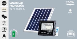 NOAS - YL71-0201-S Solar Led Projektör 200 Watt (1)