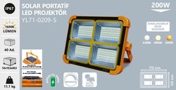 NOAS - YL71-0209-S Solar Led Projektör 200 Watt (1)