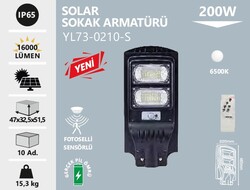 NOAS - YL73-0210-S Solar Led Sokak Armatürü 200 Watt (1)